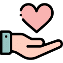 coeur dans une main pour signifier l'accueil bien traitant